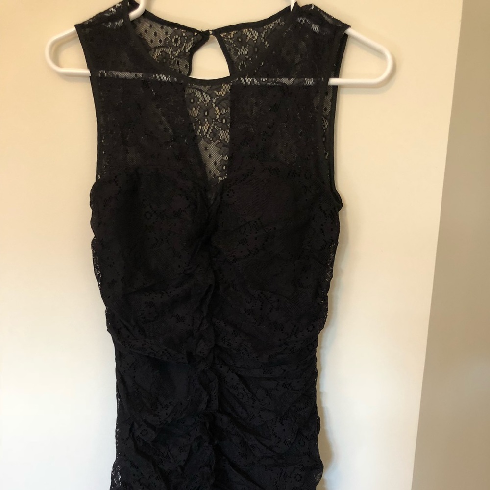 Black lace dress